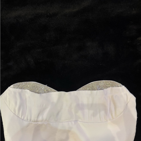 Zara crop top with rhinestone top XS/S - Picture 2 of 4